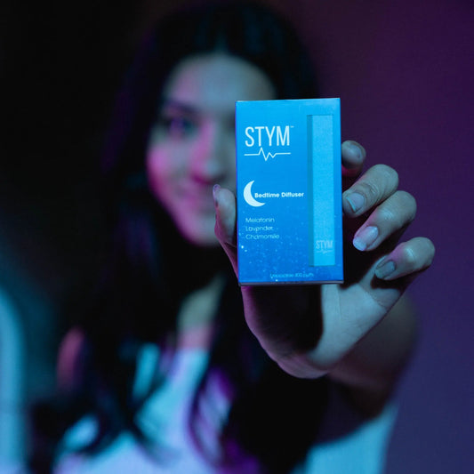 stym Bedtime Grape Aroma Dlffuser for Instant Sleep, containg Melatonin, Lavander and Chamomile extracts Stym